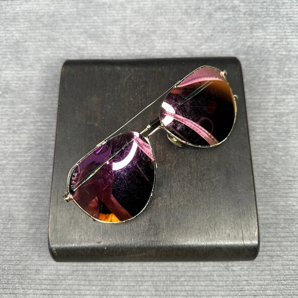 DIFF Eyewear Dash Aviator Sunglasses Gold Pink Mirrored Lens DASH GD-PK16